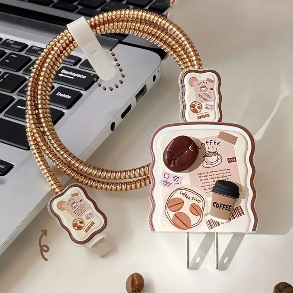 Morning Coffee iPhone CHarger Protector P77